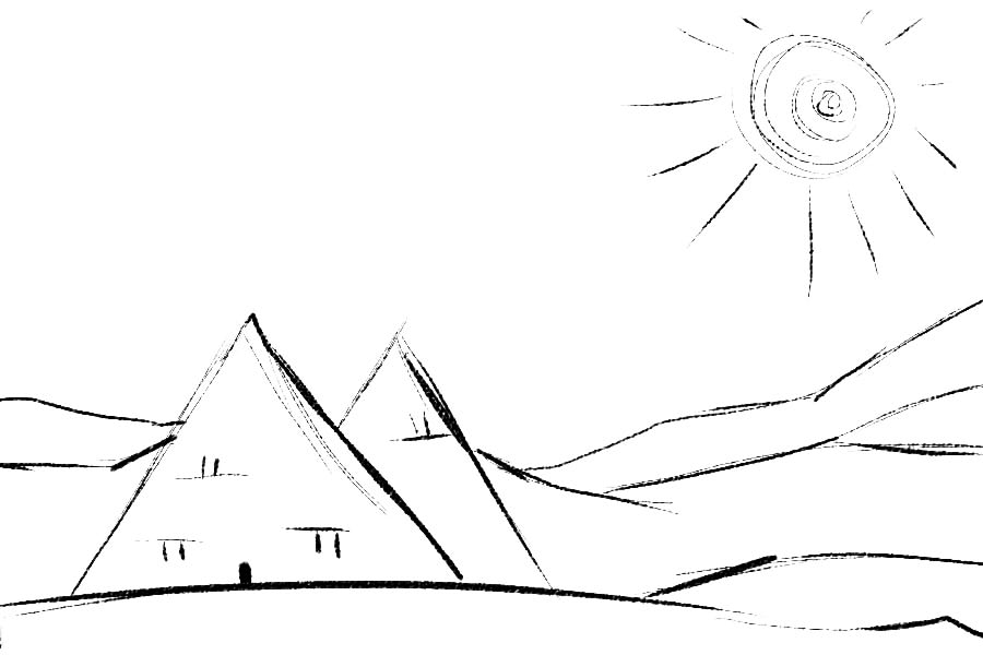 Пирамиды и пустыня